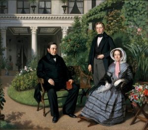 Van Petronella Metelerkamp is geen portret. Haar oudste broer en gezin werden in 1851 geschilderd door J.H. Neuman (Centraal Museum)