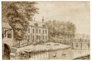 Oud Amelisweerd rond 1815 door J.L. Jonxis (Het Utrechts Archief)